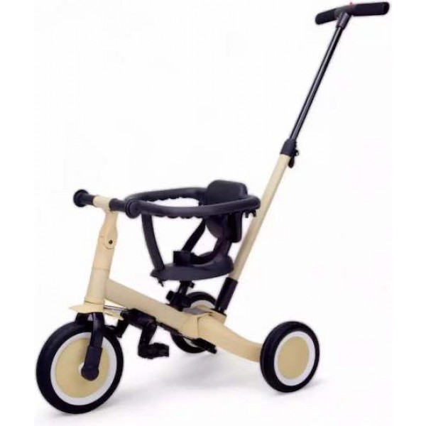 Topmark Παιδικό Τρίκυκλο Ποδήλατο Μετατρεπόμενο με Χειρολαβή Γονέα Lio για 1-5 Ετών Μπεζ