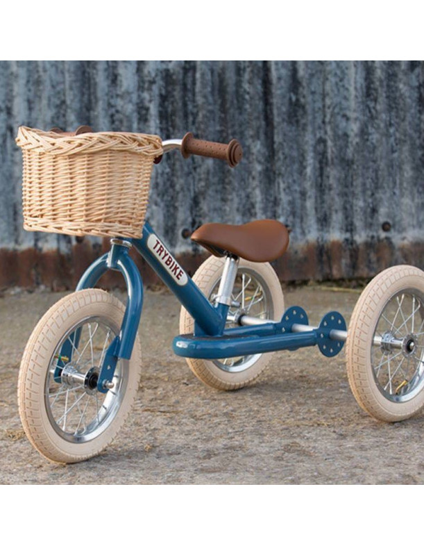 Trybike Tricycle that turns into a balance bike Vintage Green