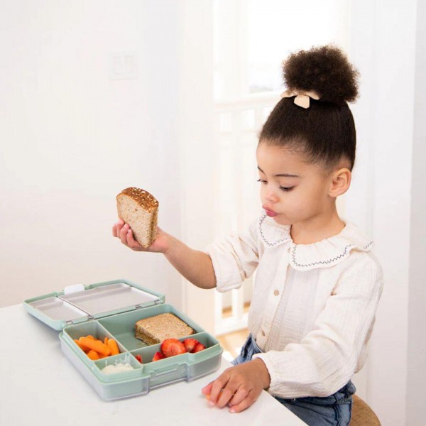 Ubbi: Δοχείο φαγητού Bento με 4 χωρίσματα - Sage