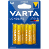 Varta LongLife Αλκαλικές Μπαταρίες AA 1.5V 6 Τεμ 4106 Varta LongLife Αλκαλικές Μπαταρίες AA 1.5V 6 Τεμ 4106