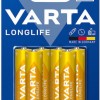Alkaline Batteries AA 1.5V Varta LongLife 6 Pcs 4106