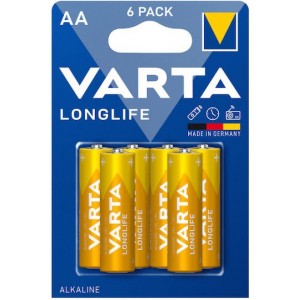 Varta LongLife Αλκαλικές Μπαταρίες AA 1.5V 6 Τεμ 4106