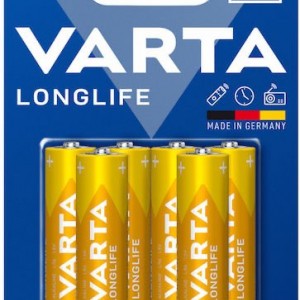 Varta LongLife Alkaline Batteries AA 1.5V  6 Pcs 4106