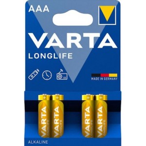 Varta LongLife Αλκαλικές Μπαταρίες AAA 1.5V 4τμχ