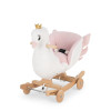 Wooden Swan with Wheels and Rocking