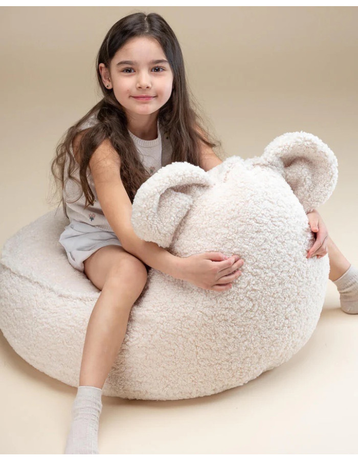 Childrens Puff Bear Cream White Wigiwama Childrens Puff Bear Cream White Wigiwama
