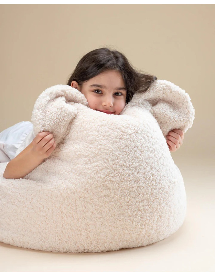 Childrens Puff Bear Cream White Wigiwama Childrens Puff Bear Cream White Wigiwama