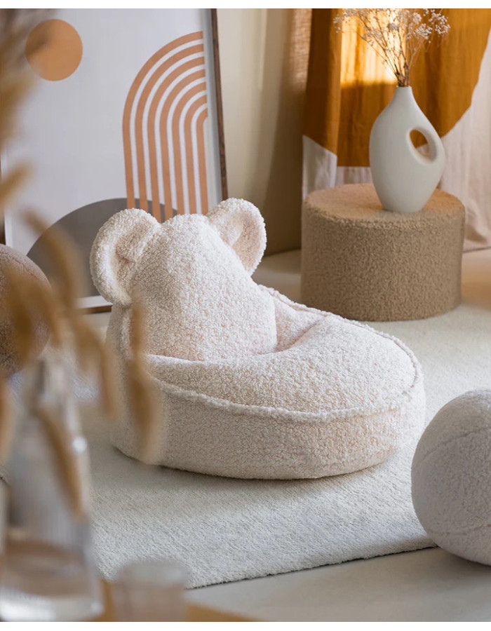 Childrens Puff Bear Cream White Wigiwama Childrens Puff Bear Cream White Wigiwama