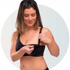 Carriwell Σουτιέν Χωρίς ραφές με ενίσχυση (padded) - ΜΑΥΡΟ - L