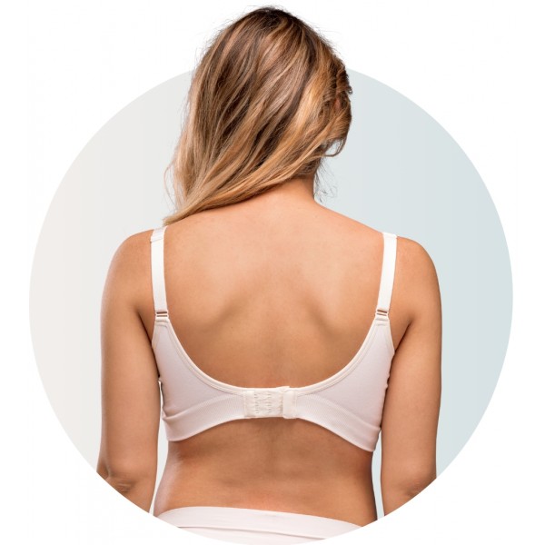 Carriwell Σουτιέν Θηλασμού Οργανικό Χωρίς Ραφές - Λευκό - M