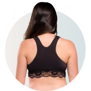 Carriwell Organic Δαντελένιο Σουτιέν Θηλασμού Κρουαζέ - Λευκό - M