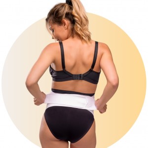 Ρυθμιζόμενη Ζώνη Υποστήριξης με Velcro - ΜΑΥΡΟ - S/M