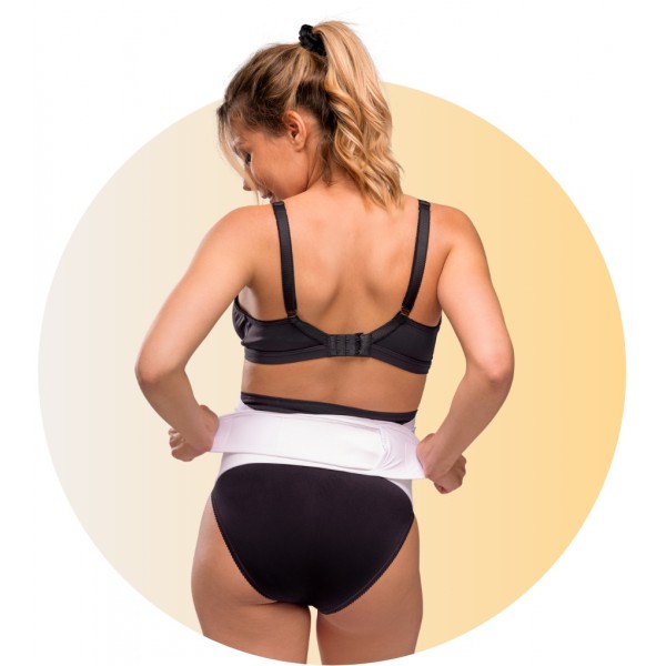 Ρυθμιζόμενη Ζώνη Υποστήριξης με Velcro - ΜΑΥΡΟ - L/XL