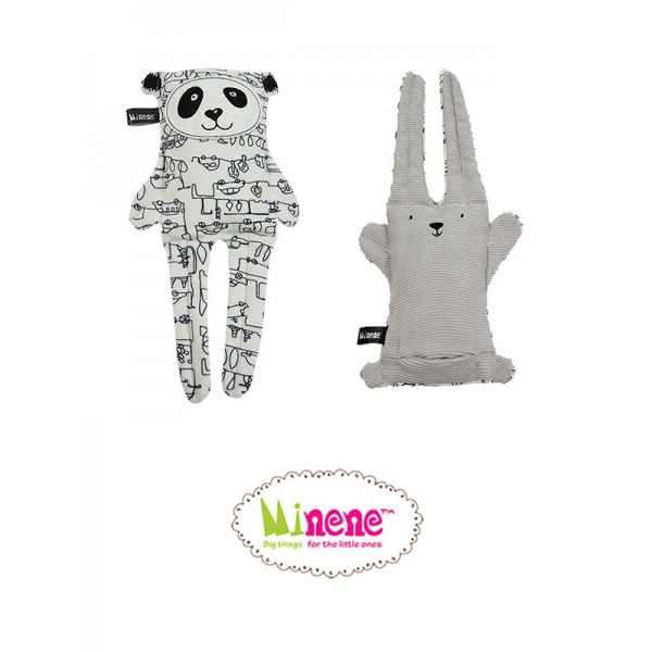 Minene Cuddly Toy Double Side – Grey