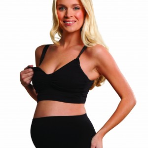 CarriGel™  Σουτιέν Θηλασμού Χωρίς Ραφές - ΜΑΥΡΟ - L