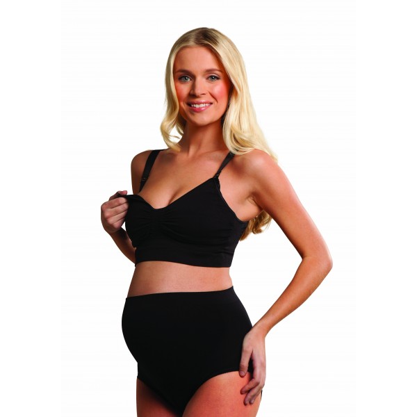 CarriGel™  Σουτιέν Θηλασμού Χωρίς Ραφές - ΜΑΥΡΟ - S