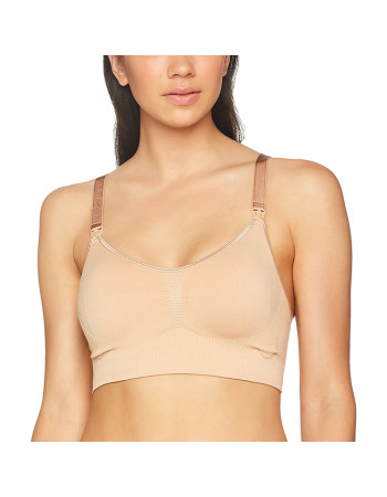 Carriwell Σουτιέν Θηλασμού χωρίς Ραφές / Seamless Nursing Bra - ΜΠΕΖ - XL  |  CW3053