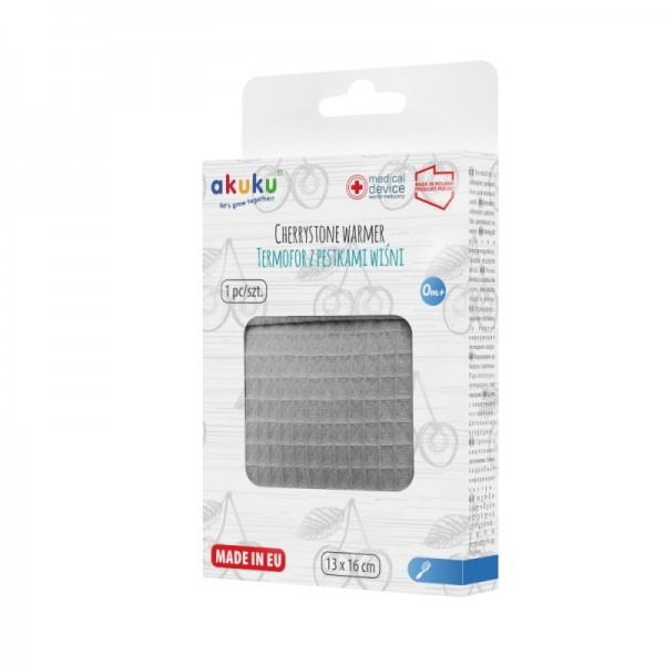 Θερμοφόρα με κουκούτσια από κεράσι 13 Χ 16 – Γκρι