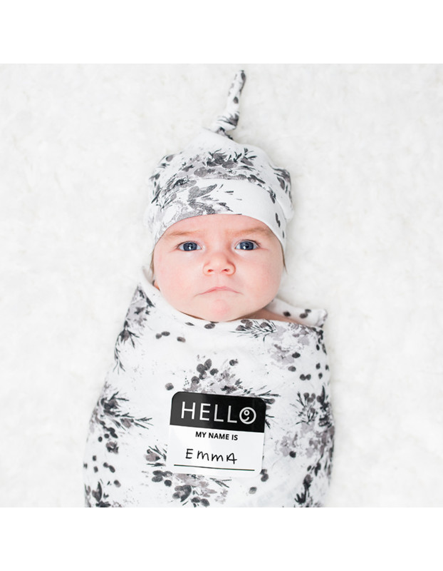 Hello World – Black Floral