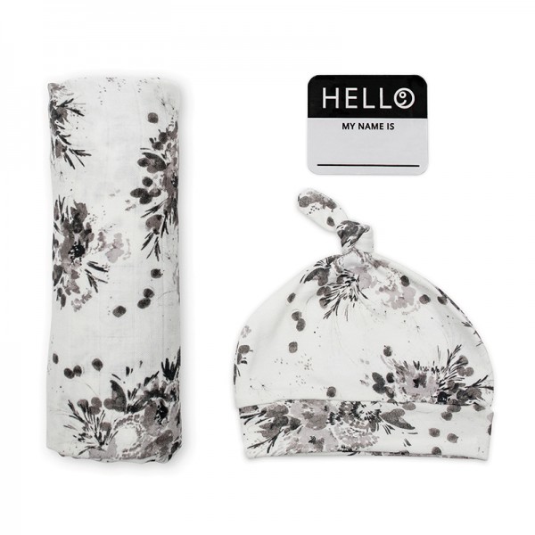 Hello World – Black Floral