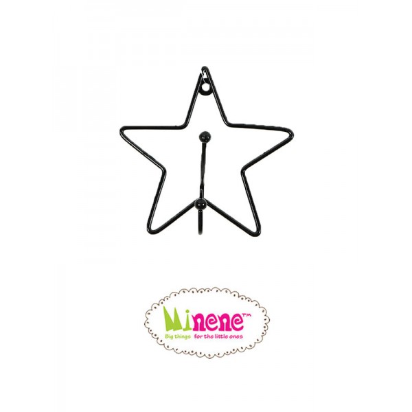 Minene Μεταλλικη Κρεμαστρα Τοιχου Αστερι