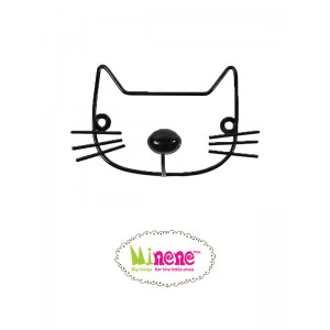 Minene Μεταλλική Κρεμάστρα Τοίχου Γάτα