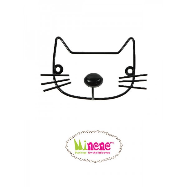 Minene Μεταλλική Κρεμάστρα Τοίχου Γάτα