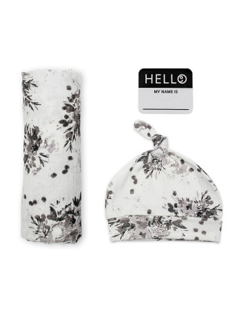 Hello World – Black Floral