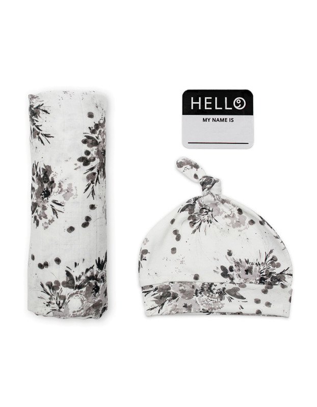 Hello World – Black Floral