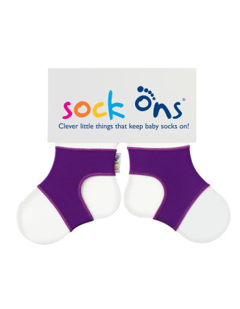 Sock Ons – Για να μην βγάζει τις κάλτσες του (0-6 μηνών) - Μωβ  |  SOS-PURPLE