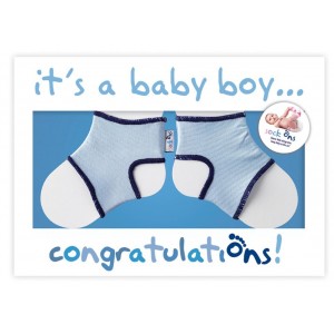 Sock Ons – Congratulations Card - Γαλάζιο