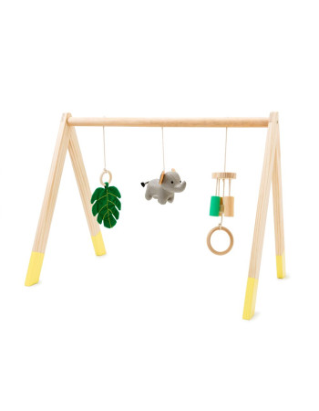 Little Big Friends Wooden Activity Playmat for 0+ months Ø66cm