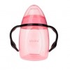 Εκπαιδευτικό Ποτηράκι 280 ml με Χερούλια, (Τυρκουάζ/Ροζ) - ΡΟΖ