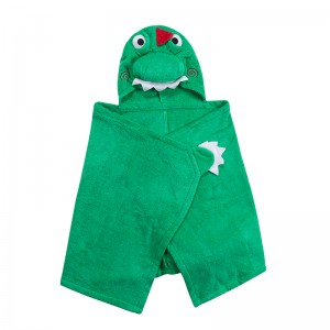 Zoocchini Hooded Baby Bath Towel  Devin the Dinosaur