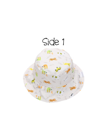 Καπέλο Διπλής Όψης UPF 50  – Grey Zoo - MEDIUM 2-4 yrs  |  FJKPH542M