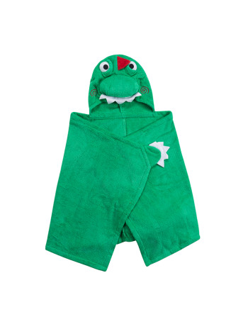 Zoocchini Hooded Baby Bath Towel  Devin the Dinosaur