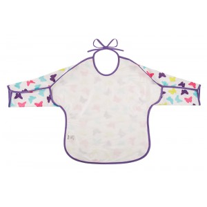 Αδιάβροχη Βαμβακερή Σαλιάρα με Δέσιμο και Μανίκι - γυαλιά