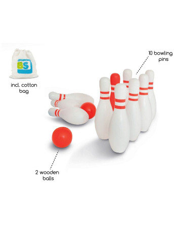 BS Toys – Bowling Red & White BS Toys – Bowling Red & White