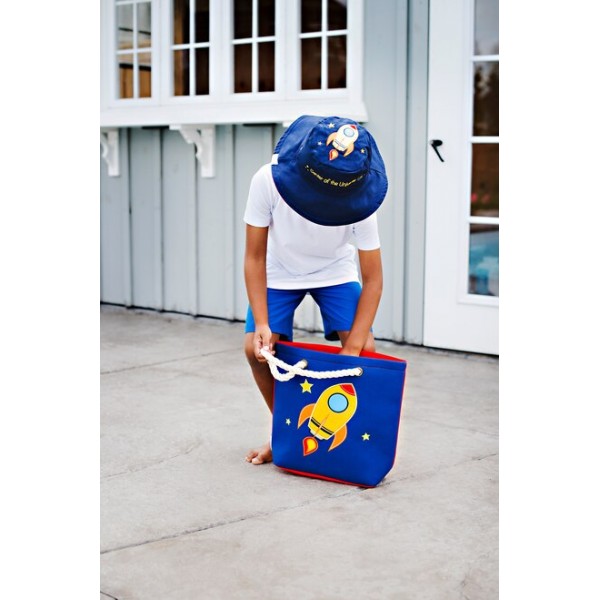 Καπέλο Διπλής Όψης UPF 50  – Τρενάκι (Cotton) - LARGE 4-6 yrs