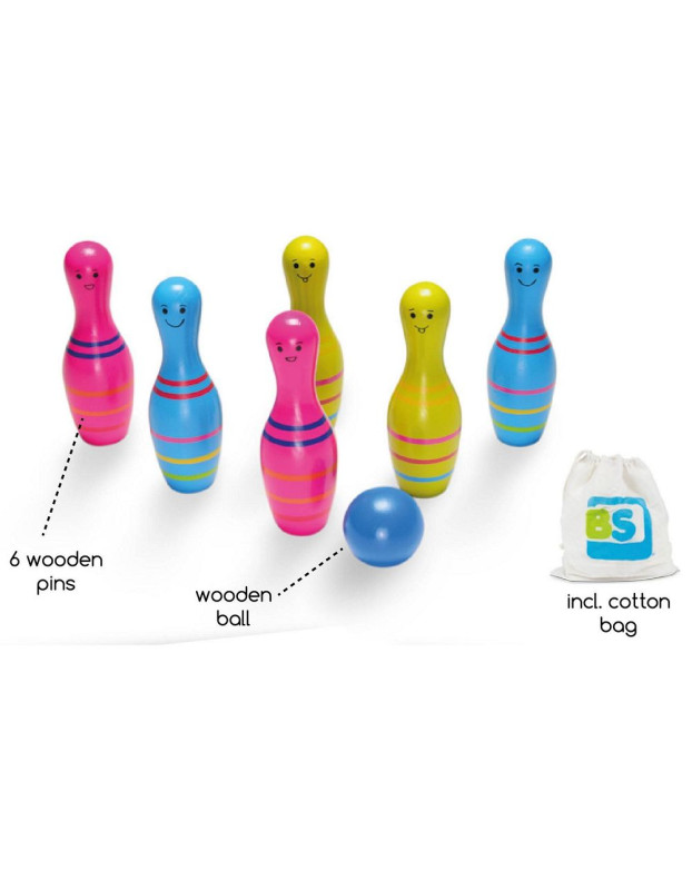 BS Toys – Skittles Jr – Ξύλινο bowling για παιδιά