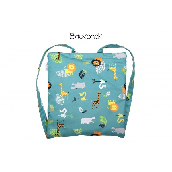 Πετσέτα Παραλίας Backpack – Green Zoo