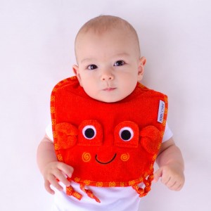 100% Cotton Σαλιάρα – Charlie the Crab