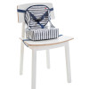 Baby to Love Portable Fabric Booster Seat for Chair Easy Up Booster Blue Striped