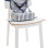 Baby to Love Portable Fabric Booster Seat for Chair Easy Up Booster Blue Striped