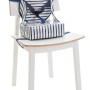 Baby to Love Portable Fabric Booster Seat for Chair Easy Up Booster Blue Striped