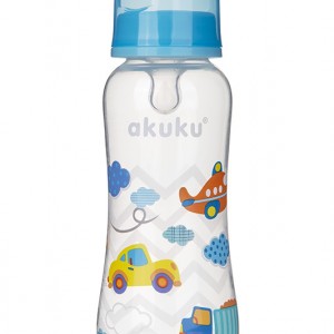 Μπιμπερό με θηλή σιλικόνης - Blue Car