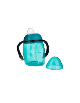 Εκπαιδευτικό Ποτηράκι 280 ml με Χερούλια, (Τυρκουάζ/Ροζ) - ΡΟΖ