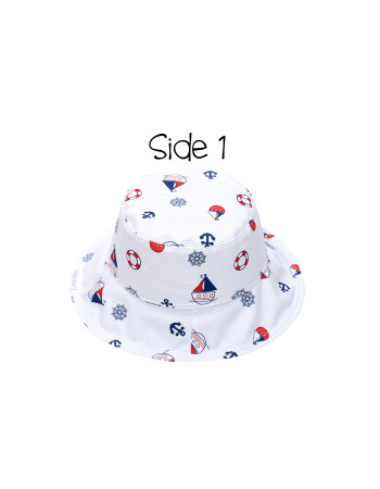 Καπέλο Διπλής Όψης UPF 50  – Nautical - MEDIUM 2-4 yrs  |  FJKPH545M