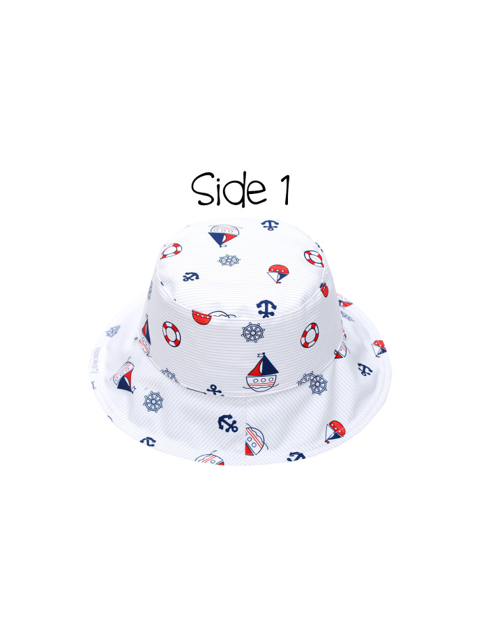 Καπέλο Διπλής Όψης UPF 50  – Nautical - MEDIUM 2-4 yrs  |  FJKPH545M