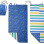 Flapjackkids Dino Backpack Kids Beach Towel Blue 145x71cm